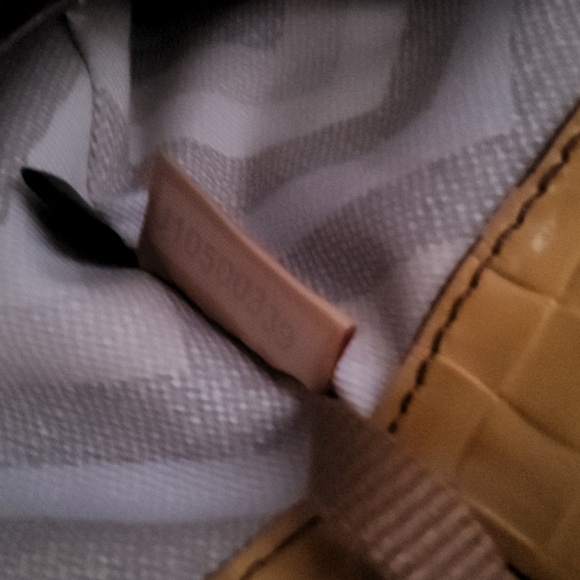 Dooney & Bourke Yellow Leather Tote Bag - Picture 7 of 7